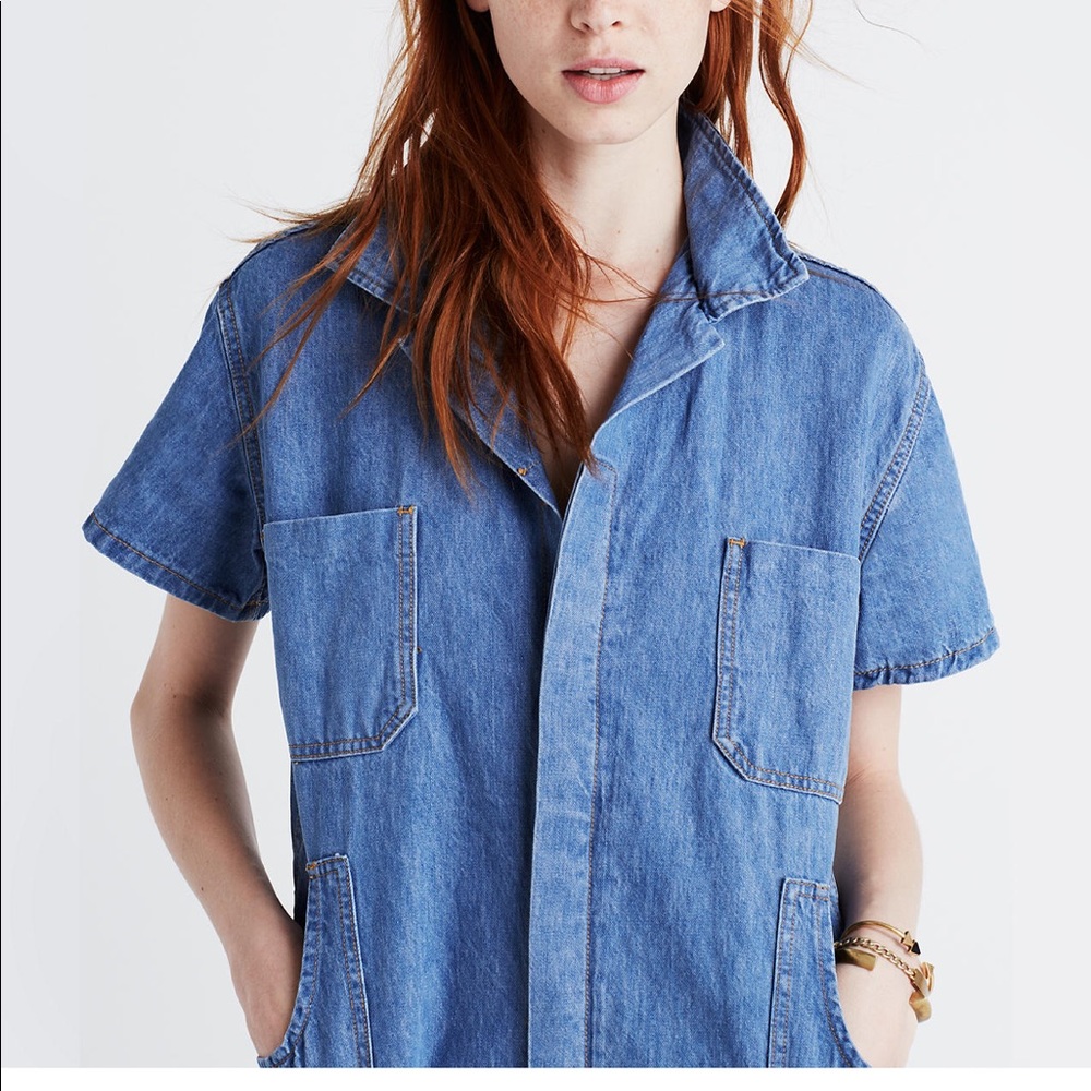 Caron Callahan™ Crawford Denim Jumpsuit - Picture 3 of 5